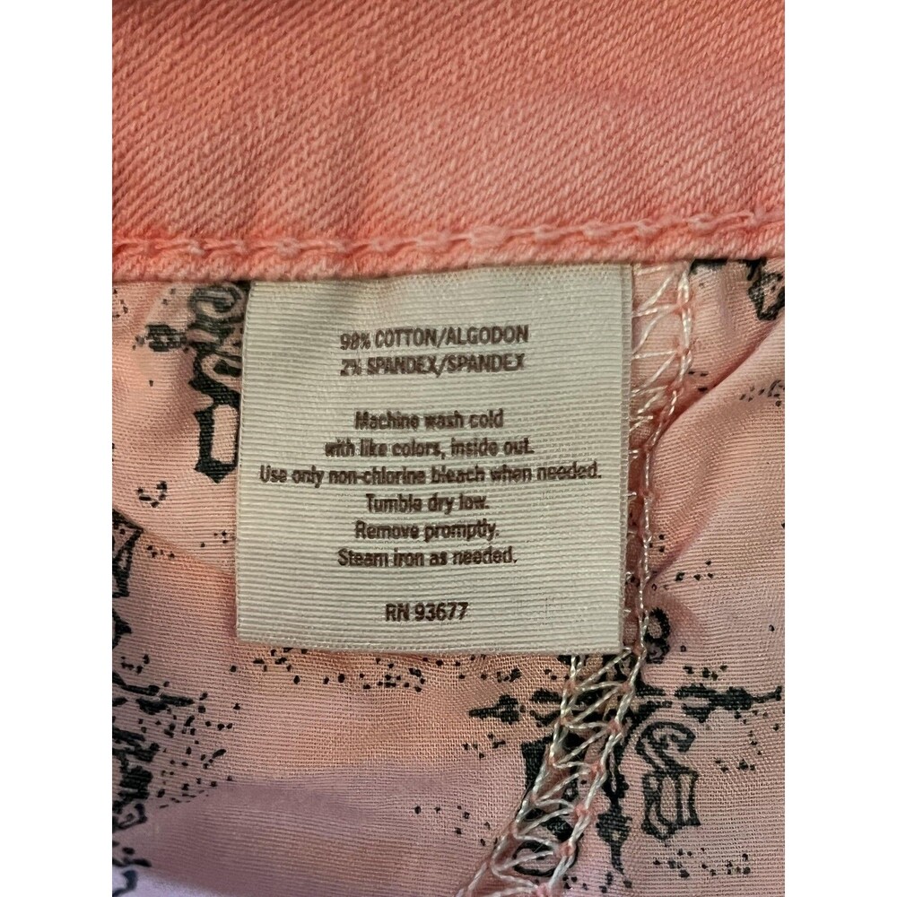 Decree Jeans Juniors 17 Pink Light Wash Super Skinny Distressed Stretch Denim - Picture 9 of 10